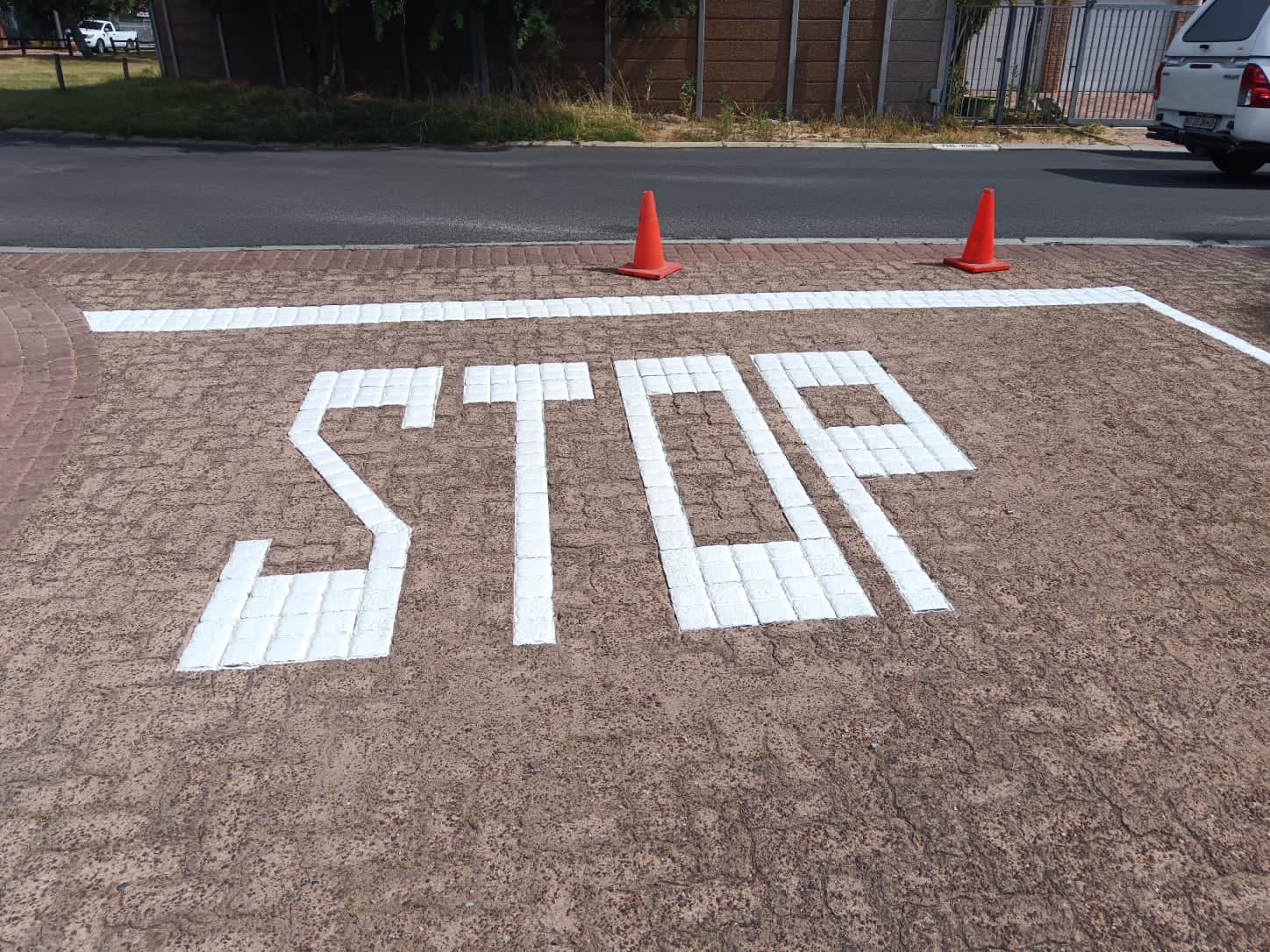 road marking Stop Sign Applied Western Cape
