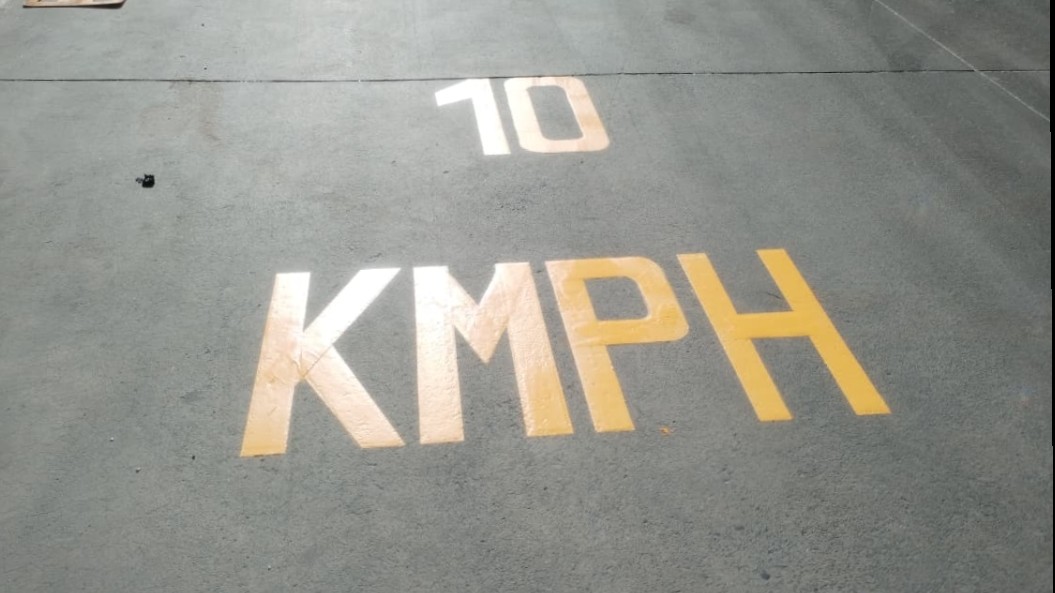 Kilometer per road marking sign Road marking Custom Signs Speed Limit